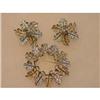 Sarah Coventry Garland brooch &earrings set #1055090