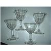 Image 1 : Set of Four Depression Glass Cocktail Glasses #1056295