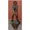 Image 1 : Boy Golfer and Fountain in Bronze #1056363