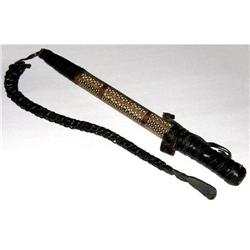 OLD MOROCCAN OR SYRIAN INLAID RIDING CROP #1056621