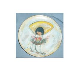 Flower Boy Plate De Grazia Children Series #1056678