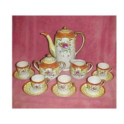 Porcelain Lusterware Tea Set #1056822