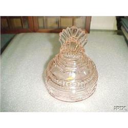 Pink Pleat & Fan Powder Jar #1056829