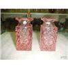Image 1 : Pair of Pink Imperial Glass Mt Vernon Colonial #1056834