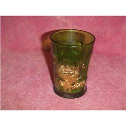 Northwood Green & Gold  Oriental Poppy Tumbler #1056844