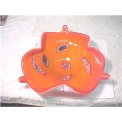 Murano Reddish bowl with colored designs #1056857