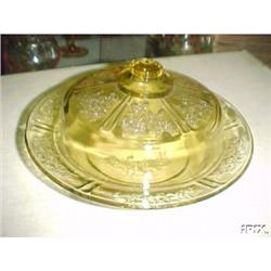 Amber Sharon Butter Dish #1056985