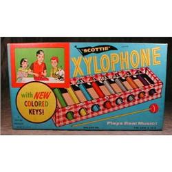 SCOTTIE Toy XYLOPHONE in BOX Vintage #1057032