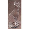 Image 1 : HOYA Cat FIGURINE Crystal Confucian VINTAGE #1057119
