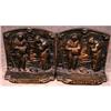 Image 1 : ANGELUS Bronzed Bookends - Millet - ANTIQUE #1057127