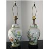 Image 1 : VINTAGE PORCLAINE FLORAL JAPANESE LAMP #1057585