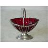 Image 1 : Ruby & Silver Basket SKU 5518 #1057597