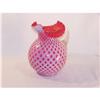 Image 1 : Fenton Cranberry Coin Dot Tankard Large Pitcher#1057904