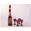 Image 1 : Bohemian Etched Decanter Set #1057917