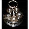 Image 1 : 5 Bottle castor set in chromed stand #1058110