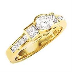 2.16 carat G VS1 yellow gold PRINCESS #1058210