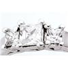 Image 1 : DIAMOND engagement RING PLATINUM PRINCESS CUT 3#1058251