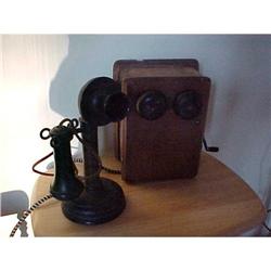 .telephone,Candlestick, signed &power Box #1058360