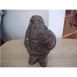 Solid Brass Santa Claus Bank with Bag l #1058362