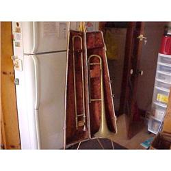Trombone, Brass, signed on front,Ambassador #1058367