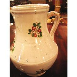 Bretonny 19 century Hand Painted Pitcher #1058395