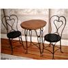 Image 1 : Signed Ice Cream Table Set Maple Wrought Iron #1068664