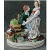 Image 1 : DRESDEN Figural Group ANTIQUE German Lady&Gent #1069244