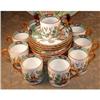 Image 1 : CROWN Staffordshire WILLOW Demitasse SET of 10 #1069250