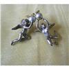 Image 1 : 1980~STERLING/14K/PEARL"Cherub" EARRINGS #1069252