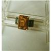 Image 1 : RETRO PERIOD GEM CITRINE & TOURMALINE RING/14K #1069272