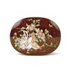 Image 1 : 19C Japanese Cloisonne Goldstone Chicken Group #1069350