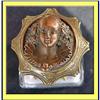 Image 1 : INK WELL GLASS & BRONZE 19C w ROYAL BUST QUEEN #1069543