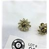 Image 2 : Coro Enaled Flower Screw Back Earrings