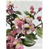 Image 2 : Vintage Chinese Hard Stone Tree with Pink Quartz Flowers 14" H