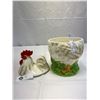 Image 2 : Vintage Japanese Chicken Cookie Jar 10.5" H