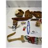 Image 2 : Nice Vintage Alaskan Native Lot, Beadwork, Moccasins, Small Canoe, Nice Value Lot