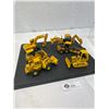 Image 2 : Nice Lot Of John Deer Diecast Road Construction Equipment In Small Display Case