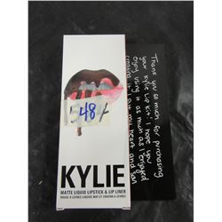 NEW:  KYLIE MATTE LIPSTICK & LIP LINER (TRUE BROWN K)
