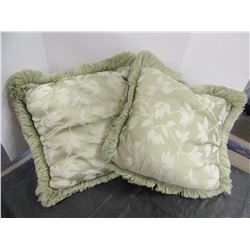 2 THROW CUSHIONS