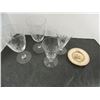 Image 1 : ESTATE:  BOX OF STEMWARE, SMALL PLATE, ETC