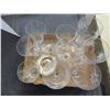 Image 2 : ESTATE:  BOX OF STEMWARE, SMALL PLATE, ETC
