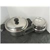Image 2 : ESTATE:  SET OF 3 LAGOSTINA POTS WITH LIDS