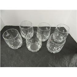 ESTATE:  BOX WITH 11 CRYSTAL GLASSES, ETC