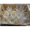 Image 2 : ESTATE:  BOX WITH 11 CRYSTAL GLASSES, ETC