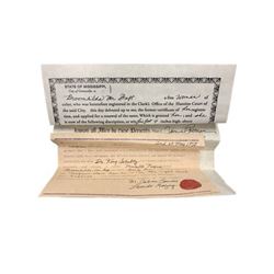 Django Broomhilda (Kerri Washington) Freedom Papers Movie Props