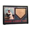Image 1 : Hank Aaron Signed Home Plate Framed