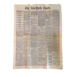 Gangs of New York Newspaper Movie Props