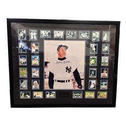Mickey Mantle Signed Photo with Collector Cards