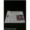 Image 1 : My Bloody Valentine "Daily Harmony" Newspaper Movie Props