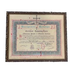 Djano Unchained Calvin Candie (Leonardo DiCaprio) Certificate of Complementaire Movie Props